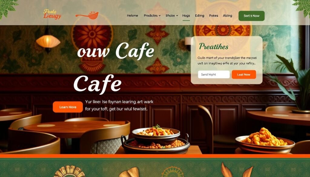 cafe website design