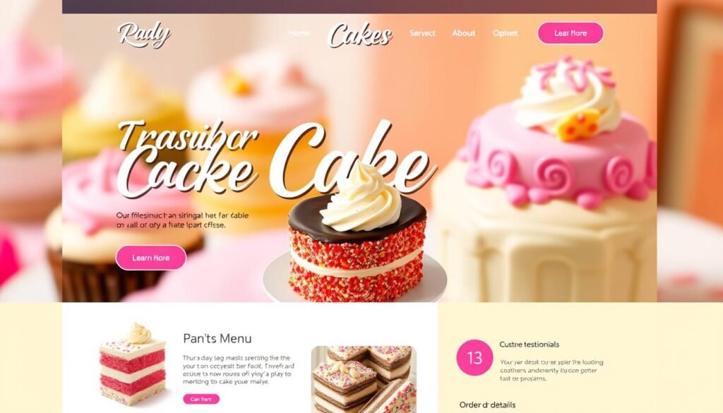 cake website design