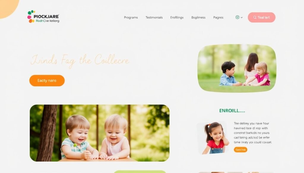 childcare website design