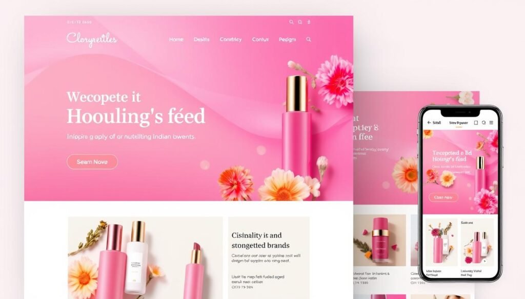 cosmetic website design