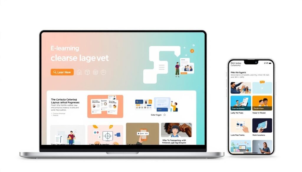 e learning website design