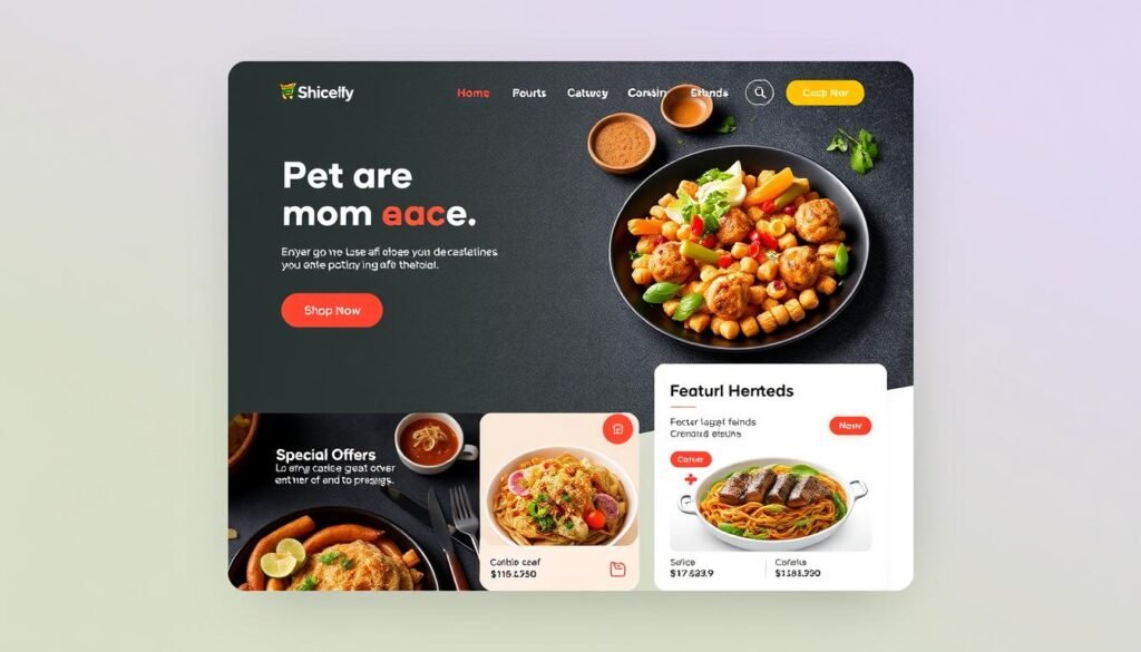 food ordering website design