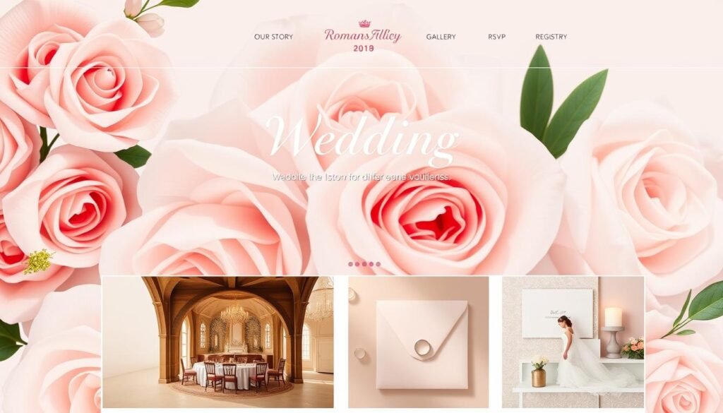 how to design wedding website