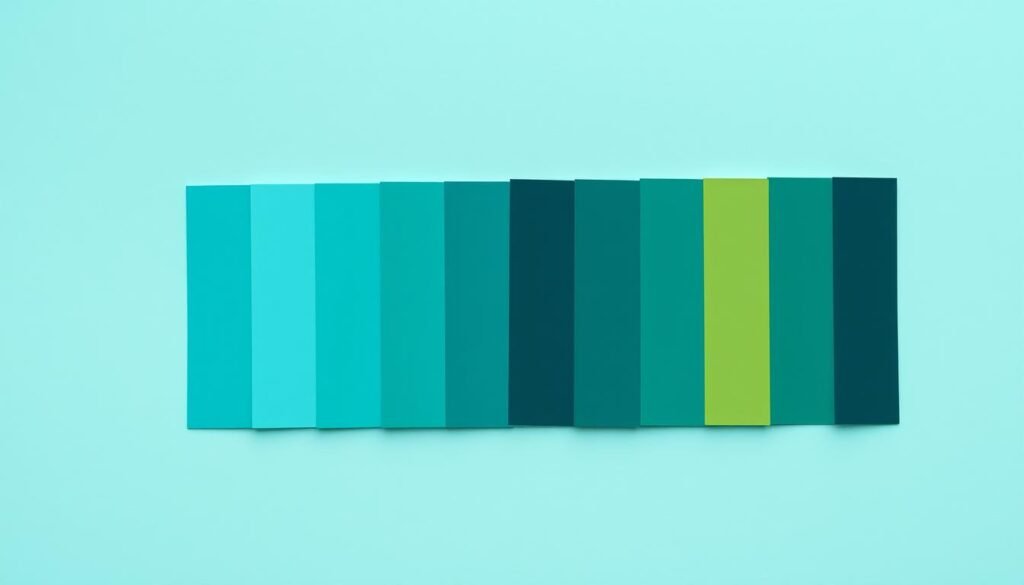 teal gold color palette for website design