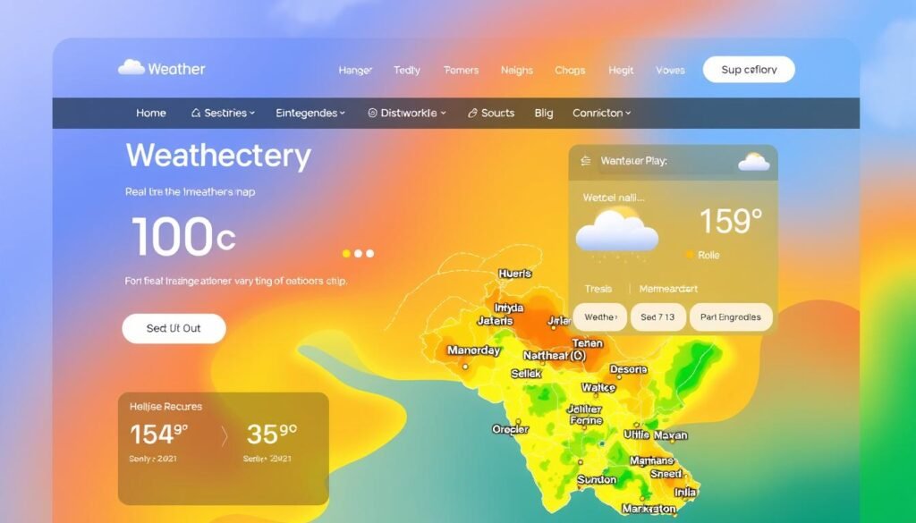 weather website design
