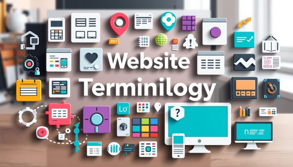 website terminology design